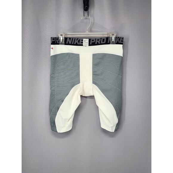 Nike Pro Hyperstrong Shorts Mens XL White Gray MLB Compression Sliding Baseball - Picture 2 of 11